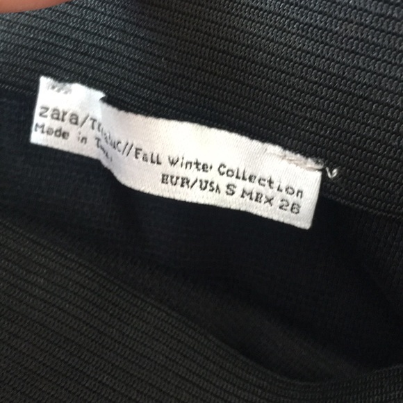 NEW Zara 2 pcs Black Knit Top Shirt + Skirt Co-ord Set - Picture 7 of 7